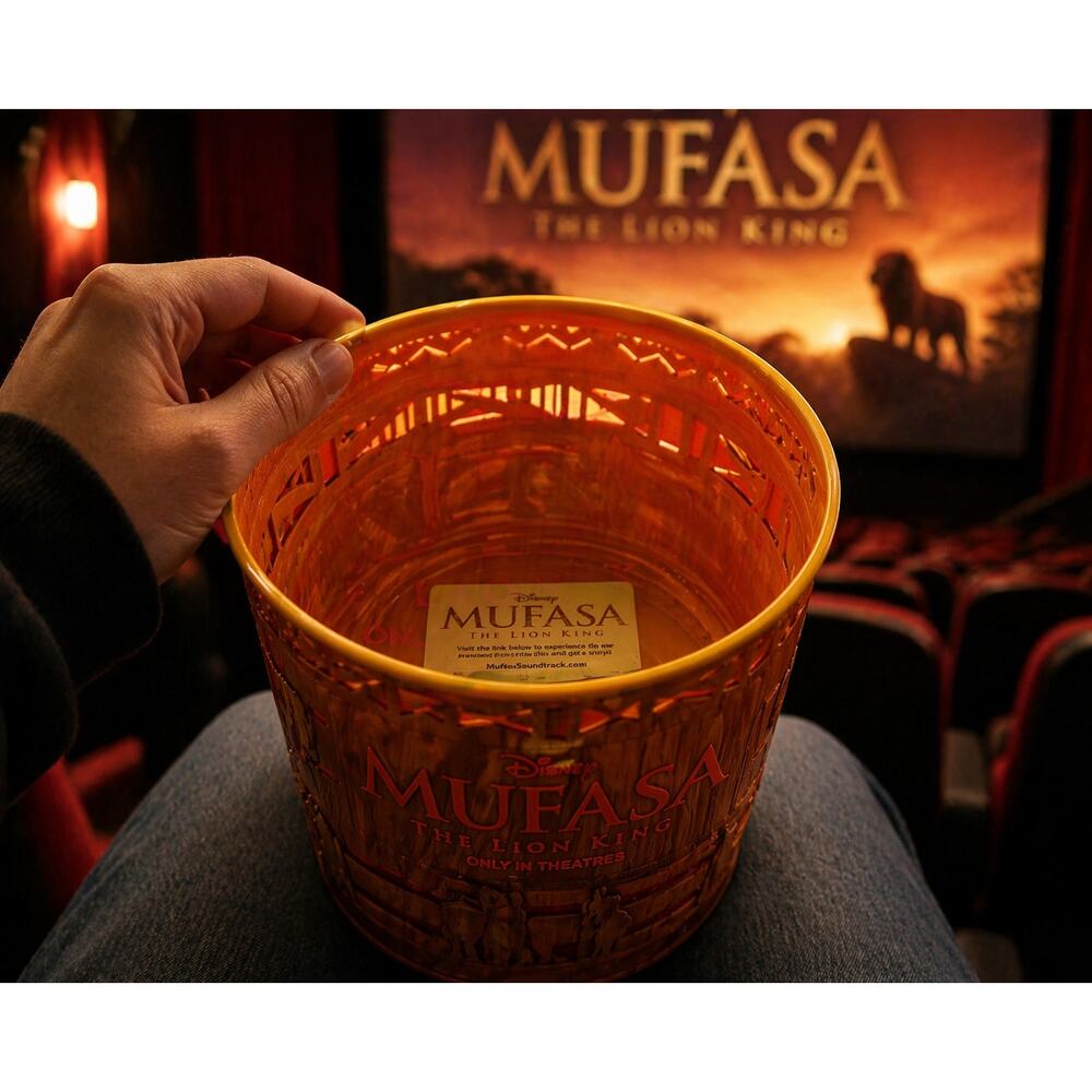 Disney Mufasa Lion King Popcorn Bucket Light Up AMC Theater Exclusive Collect